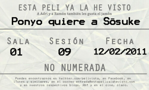 Esta peli ya la he visto episodio 9: Ponyo quiere a Sösuke