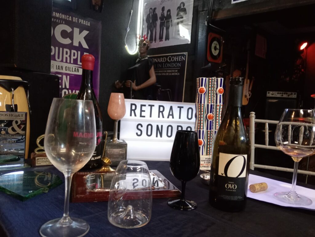 Detalles de Pablo na gravación